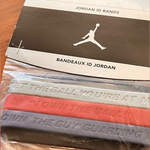 Nike Air Jordan Baller ID Bands Wristbands Bracelets new 2005 Adult Sized - Picture 2 of 4